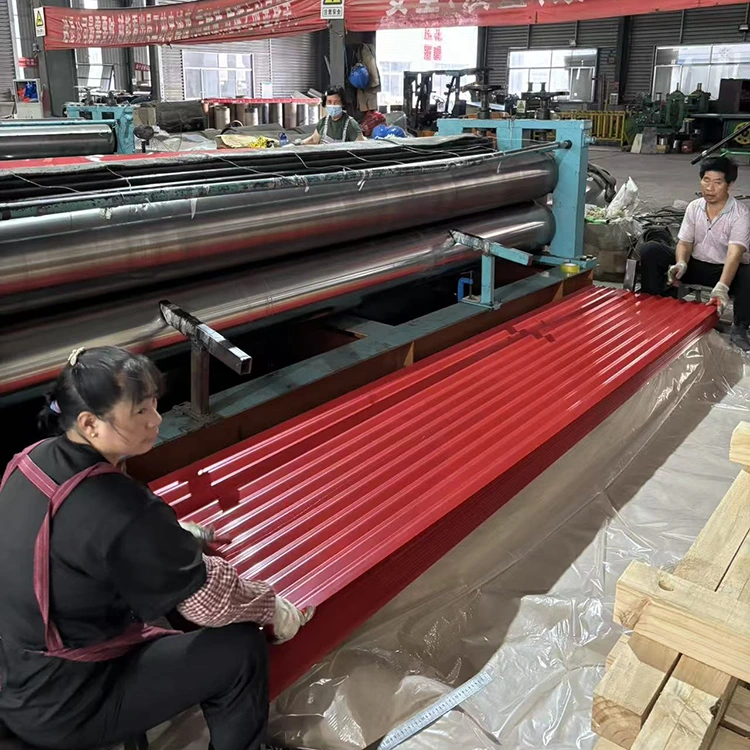 कलर लेपित कोरेगेटेड मेटल रूफिंग